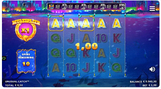 Unusual Catch Modalità Free Spins