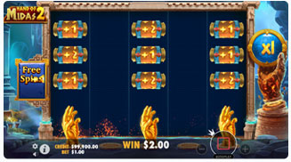 Hand of Midas 2 Bonus