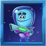 Space Attacks Dream Drop Simbolo alieno blu